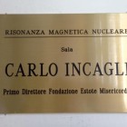 Intitolata a Carlo Incagli la sala della Risonanza Magnetica