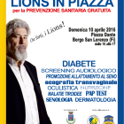 “Lions in piazza” domenica 10 aprile per la prevenzione sanitaria gratuita