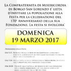 Domenica 19 marzo 170 candeline per la Misericordia di Borgo San Lorenzo