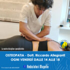 Un nuovo osteopata per gli ambulatori della Fondazione Estote Misericordes